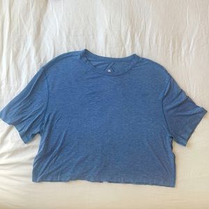 Lululemon open back crop top blue size 10